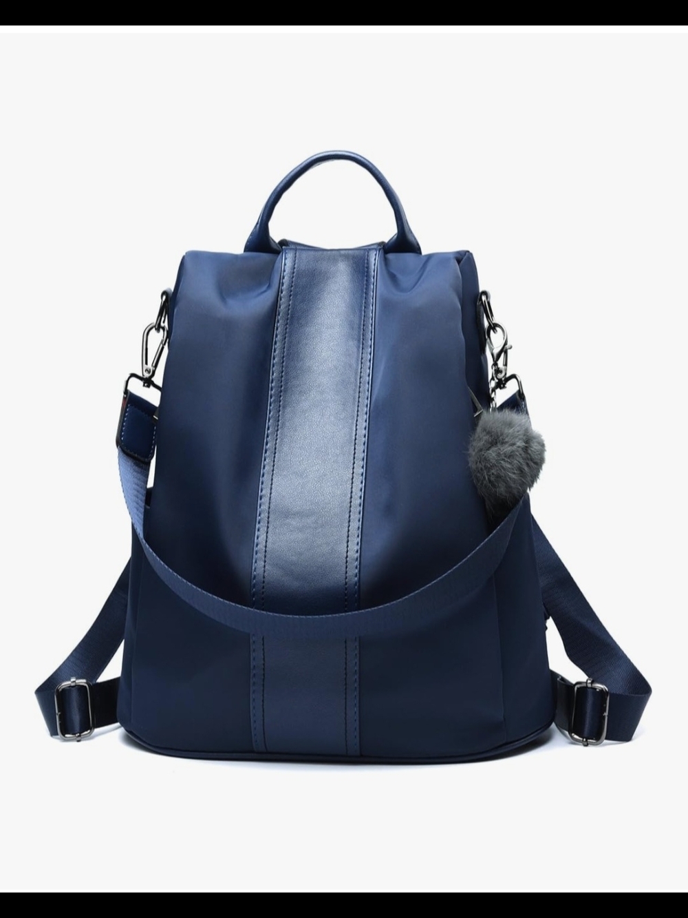 Navy Blue Women's Convertible Backpack Handbag